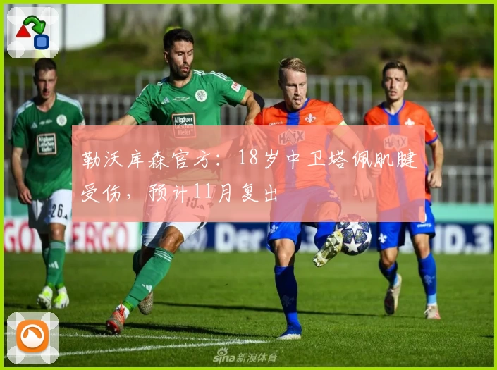 勒沃库森官方：18岁中卫塔佩肌腱受伤，预计11月复出